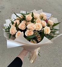 Букет Кремовые розы Латте в Калашниково